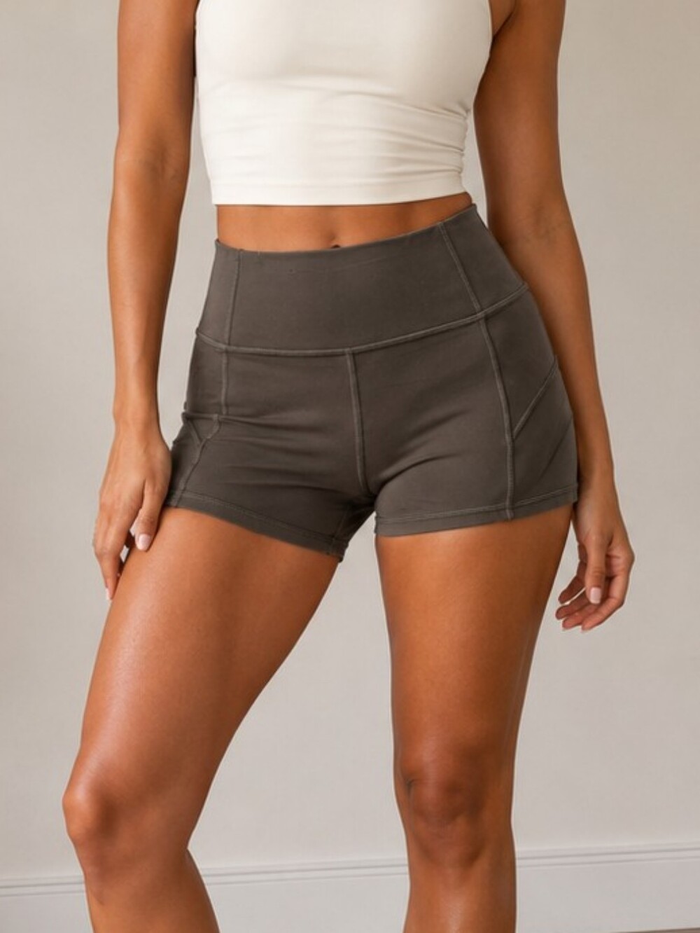lululemon athletica Olive Green High-Rise Athletic Shorts